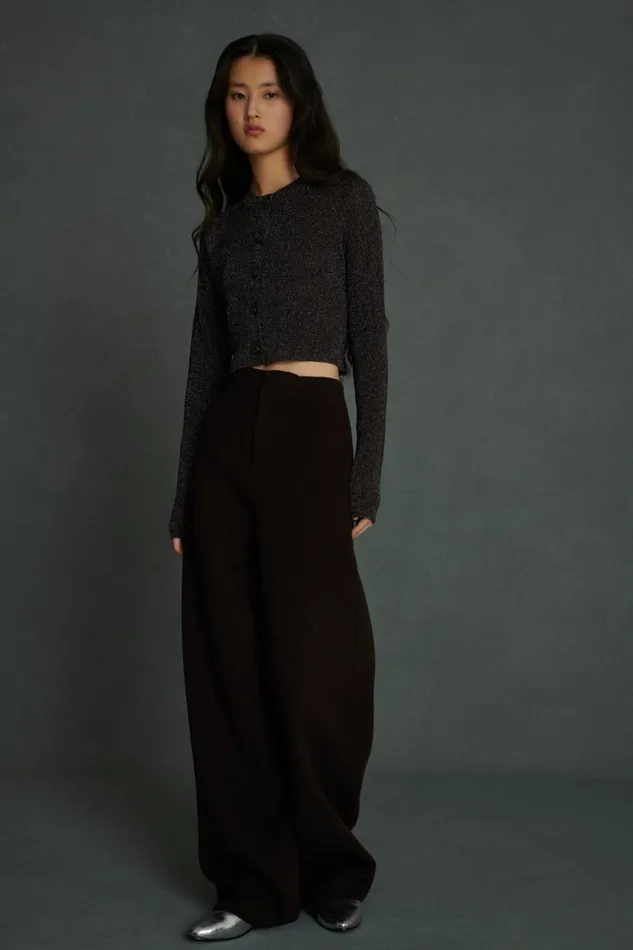 Women WALDEN CARDIGAN Brownsilver Soeur Jumpers and Cardigans