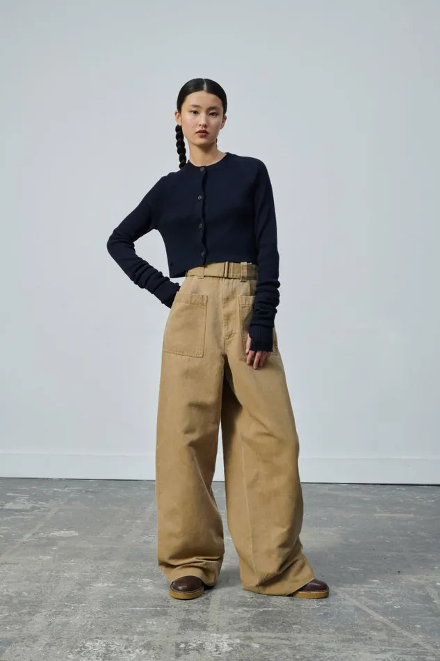 Women WALDEN CARDIGAN Navy Soeur Jumpers and Cardigans