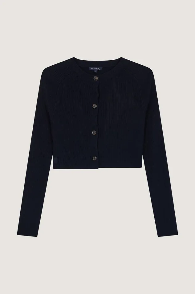 Women WALDEN CARDIGAN Navy Soeur Jumpers and Cardigans