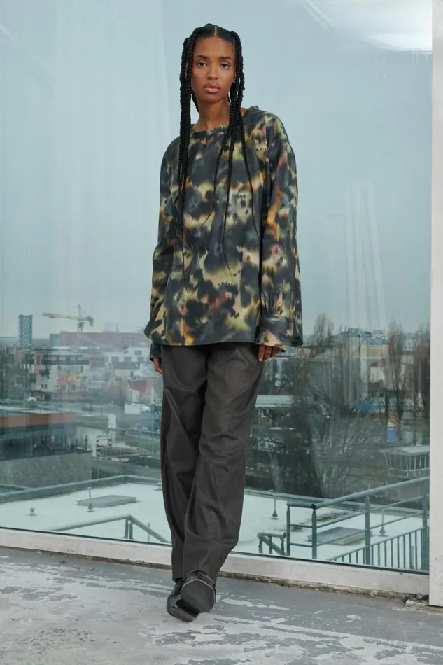 Women WALLY TROUSERS Mottled Brown Soeur Trousers