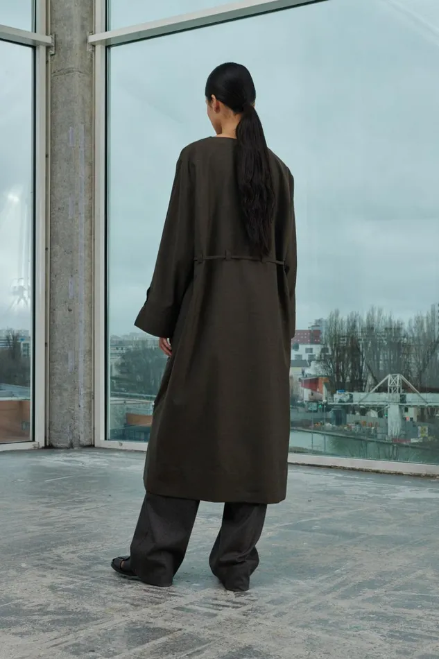 Women WALLY TROUSERS Mottled Brown Soeur Trousers