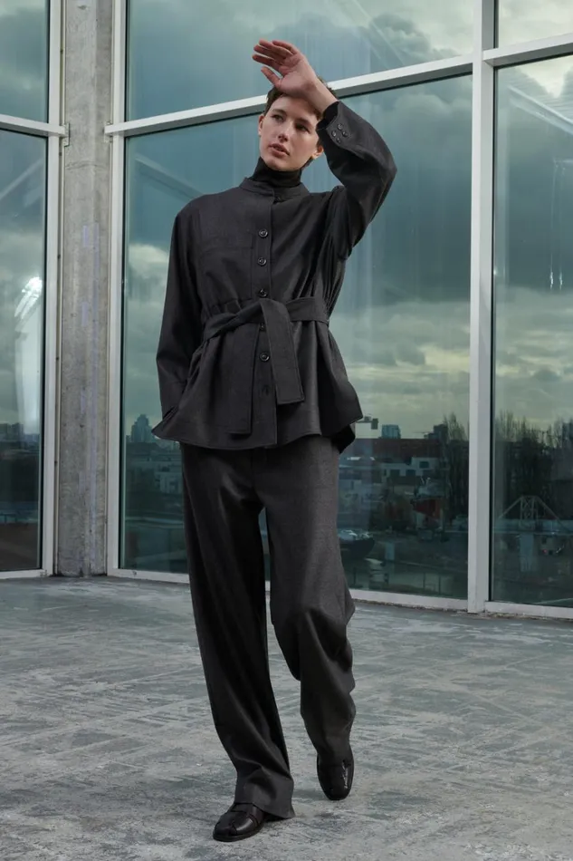 Women WALLY TROUSERS Mottled Brown Soeur Trousers