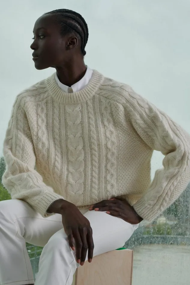 Women WANDO JUMPER Offwhite Soeur Jumpers and Cardigans