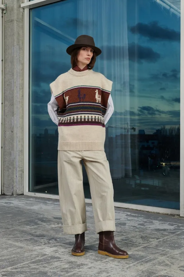 Women WARNER JUMPER Multico Offwhite Soeur Jumpers and Cardigans