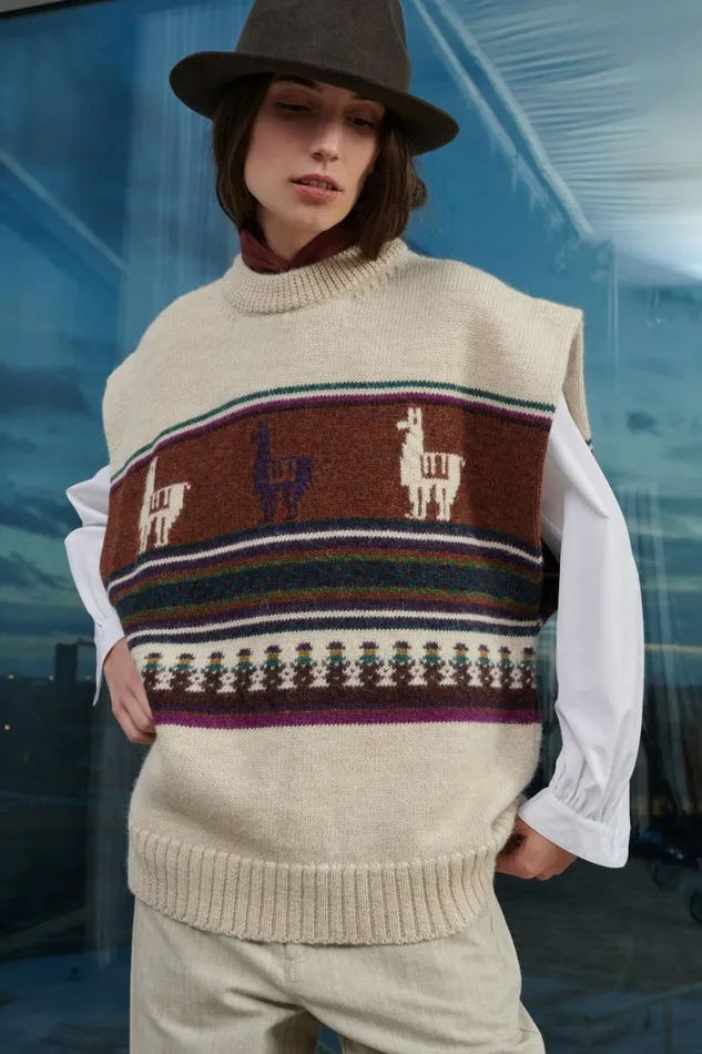 Women WARNER JUMPER Multico Offwhite Soeur Jumpers and Cardigans