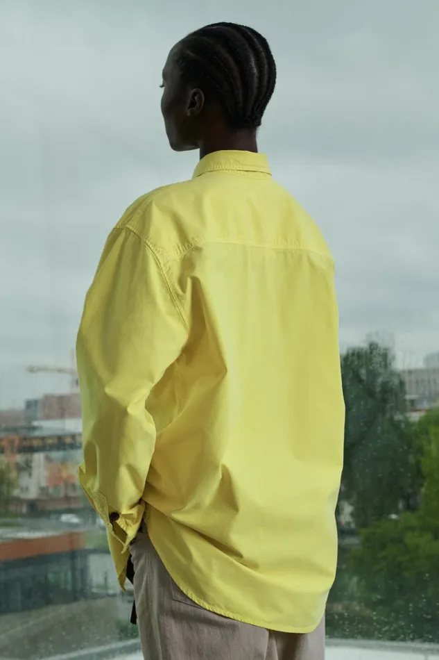 Women WARSAW SHIRT Yellow Soeur Shirts
