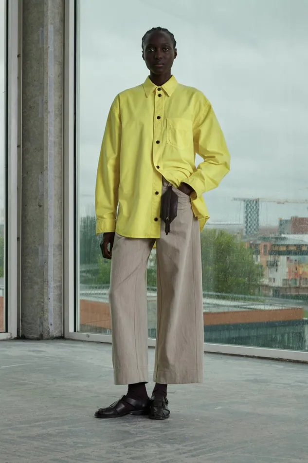 Women WARSAW SHIRT Yellow Soeur Shirts