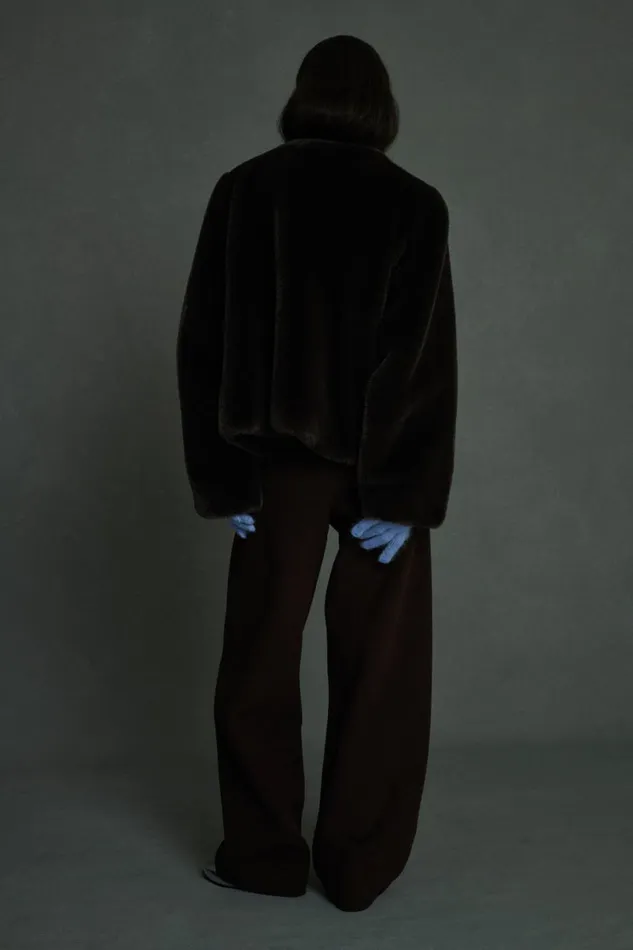 Women WASHINGTON COAT Dark Brown Soeur Jackets and Coats