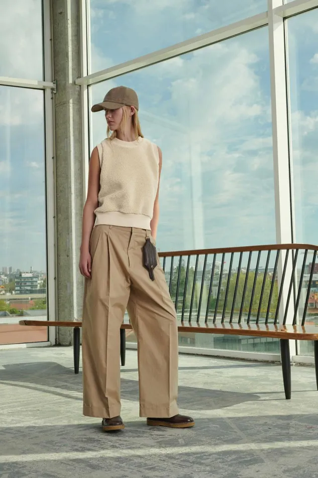 Women WATSON TROUSERS Beige Soeur Trousers