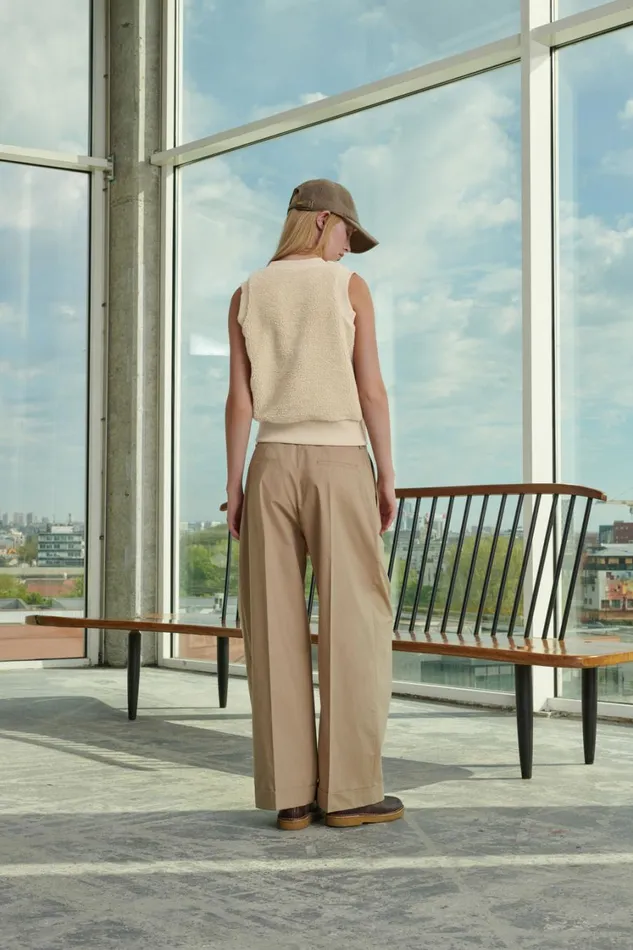 Women WATSON TROUSERS Beige Soeur Trousers