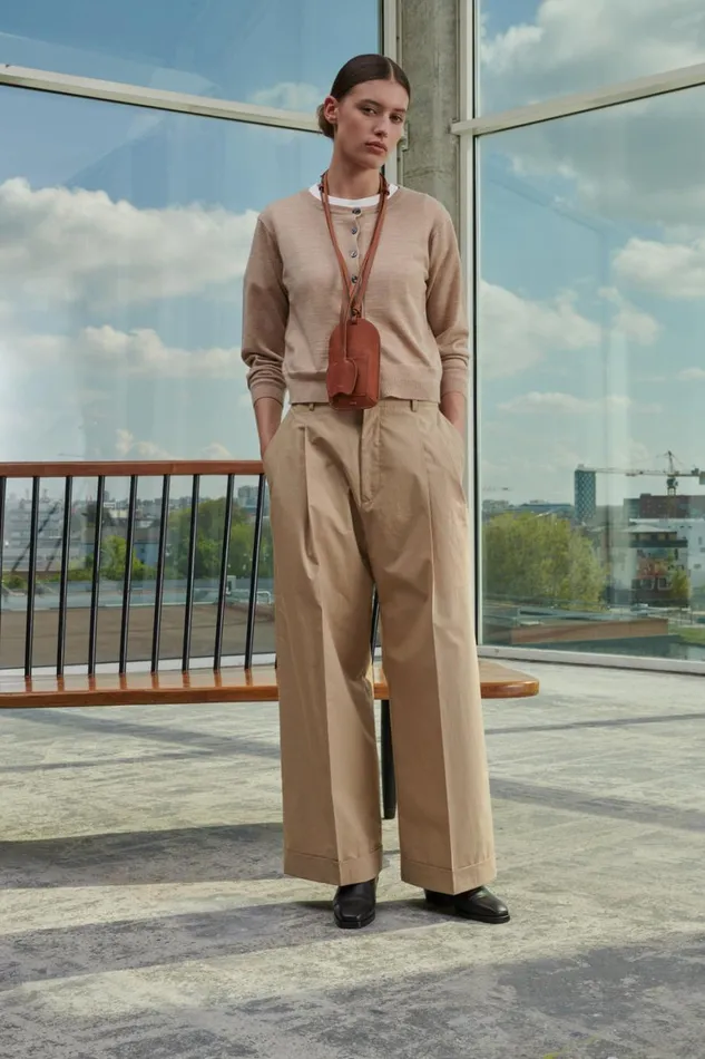 Women WATSON TROUSERS Beige Soeur Trousers