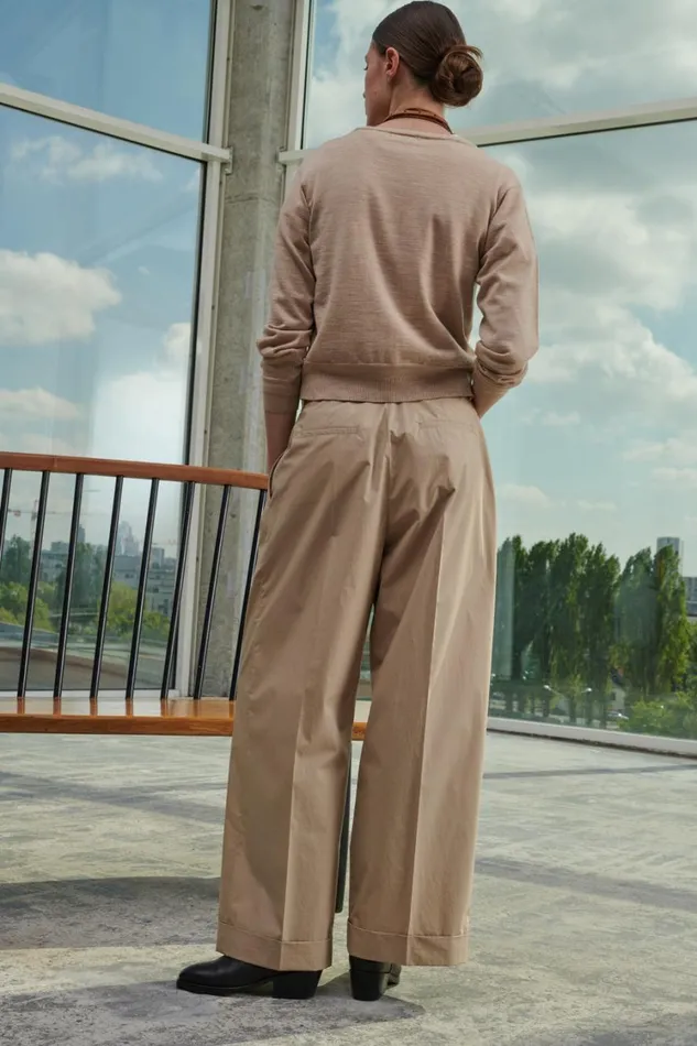 Women WATSON TROUSERS Beige Soeur Trousers