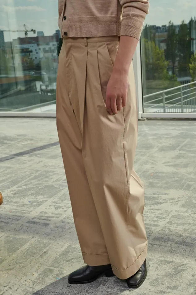 Women WATSON TROUSERS Beige Soeur Trousers