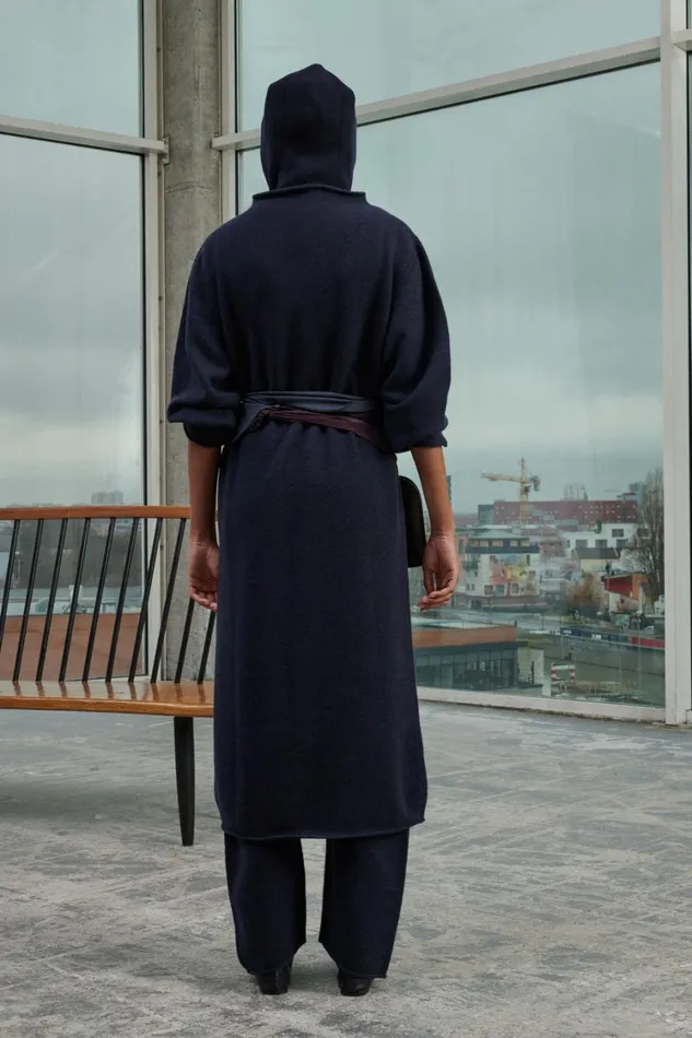 Women WAVE DRESS Navy Soeur Dresses
