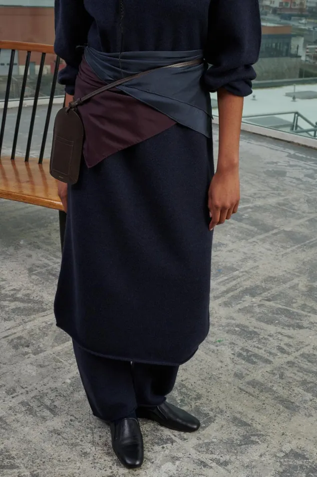 Women WAVE DRESS Navy Soeur Dresses