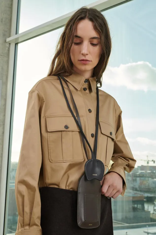 Women WEEKLY KEYRING Charcoal Soeur Small Leather Goods