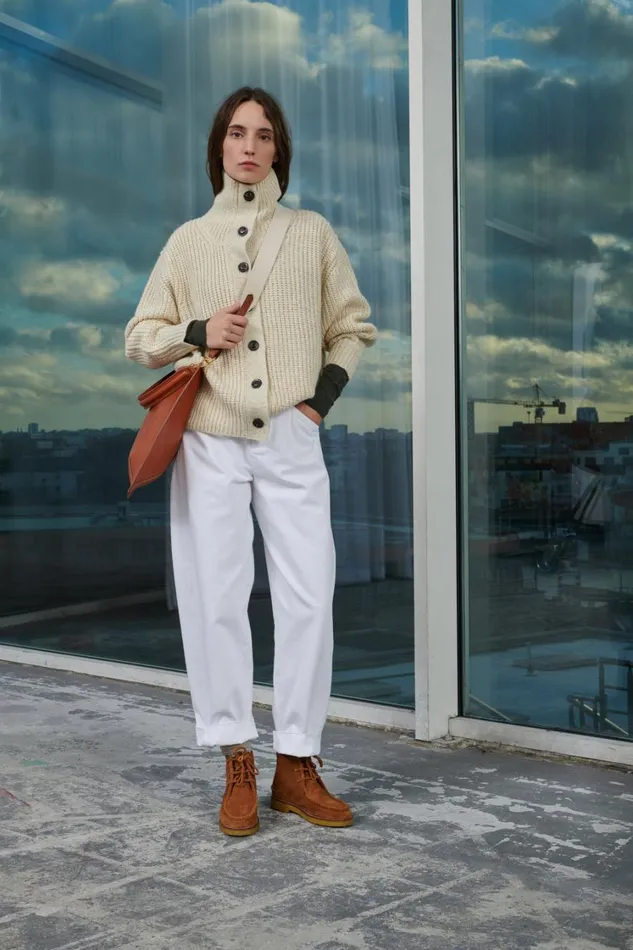Women WESLEY CARDIGAN Offwhite Soeur Jumpers and Cardigans