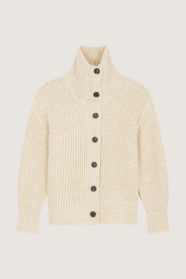 Women WESLEY CARDIGAN Offwhite Soeur Jumpers and Cardigans