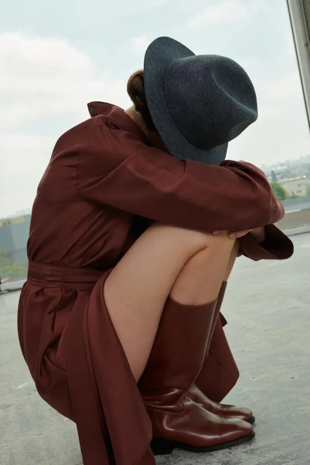 Women WESTERN HAT Mottled Grey Soeur Hats