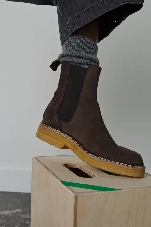 Women WILD ANKLE BOOTS Brown Soeur Shoes