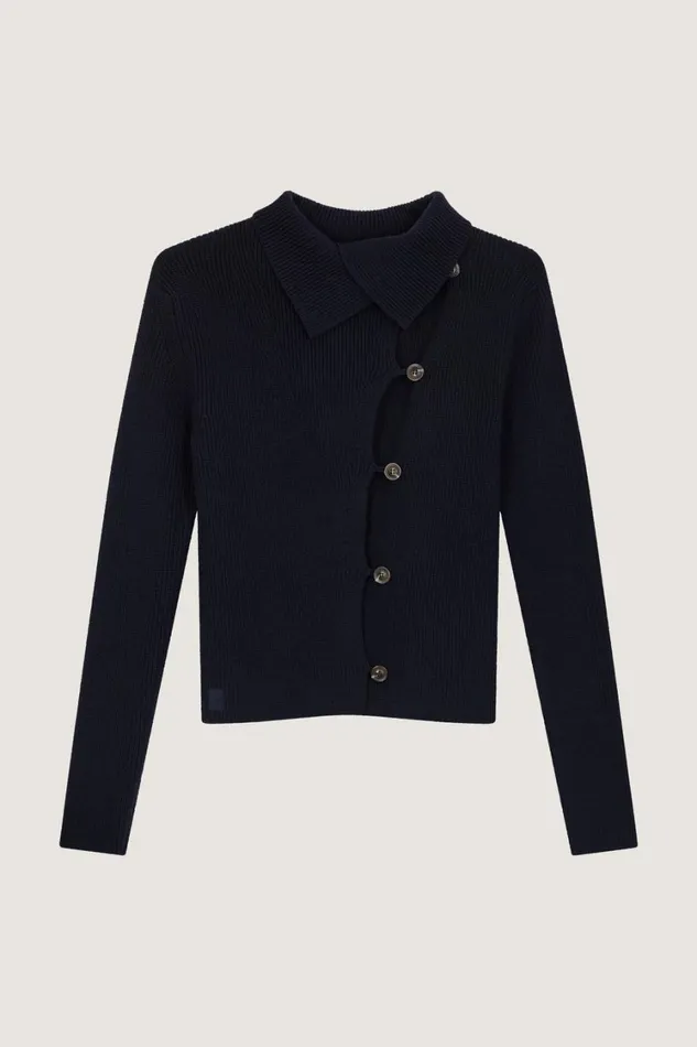 Women WIMY CARDIGAN Navy Soeur Jumpers and Cardigans