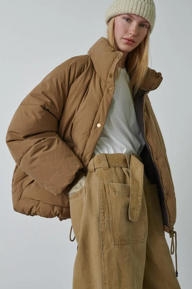Women WING COAT Beige Soeur Jackets and Coats