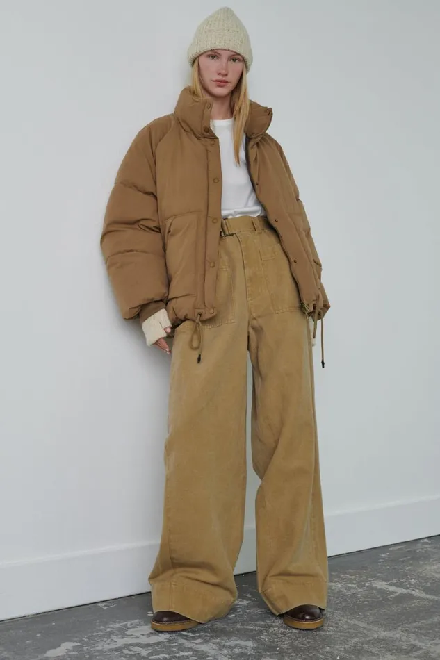 Women WING COAT Beige Soeur Jackets and Coats