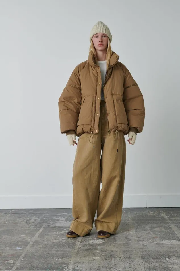 Women WING COAT Beige Soeur Jackets and Coats