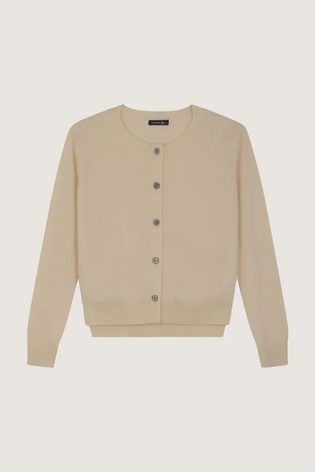 Women WINNER CARDIGAN Beige Soeur Jumpers and Cardigans