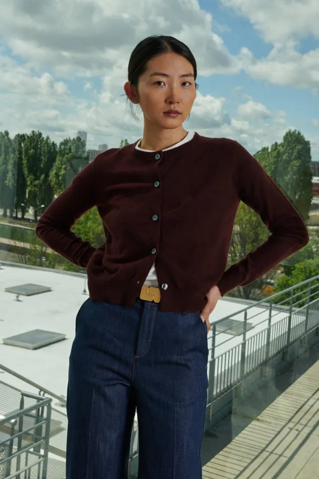 Women WINNER CARDIGAN Brown Soeur Jumpers and Cardigans