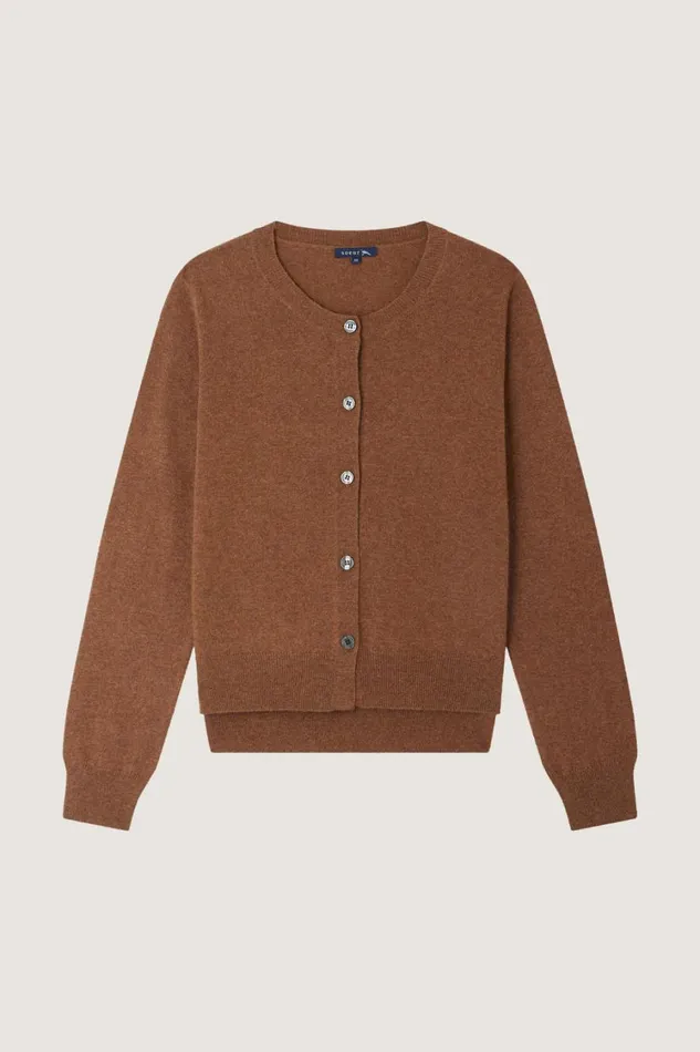 Women WINNER CARDIGAN Chestnut Soeur Jumpers and Cardigans