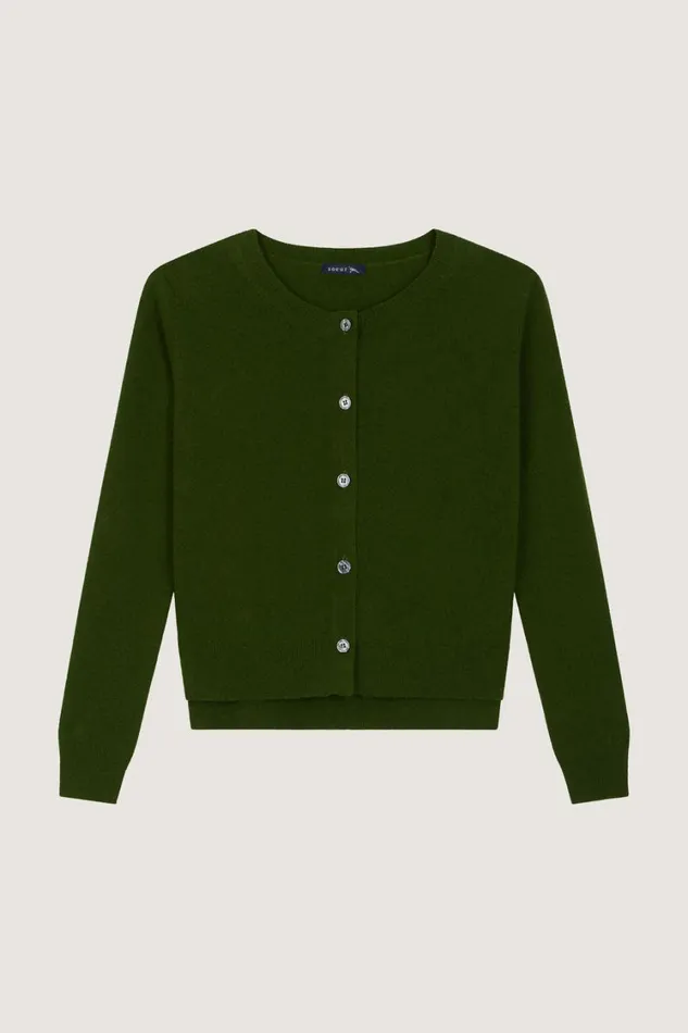 Women WINNER CARDIGAN Green Soeur Jumpers and Cardigans