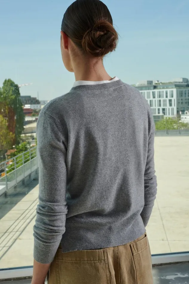 Women WINNER CARDIGAN Grey Soeur Jumpers and Cardigans