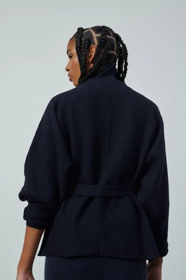Women WONDER CARDIGAN Navy Soeur Jumpers and Cardigans