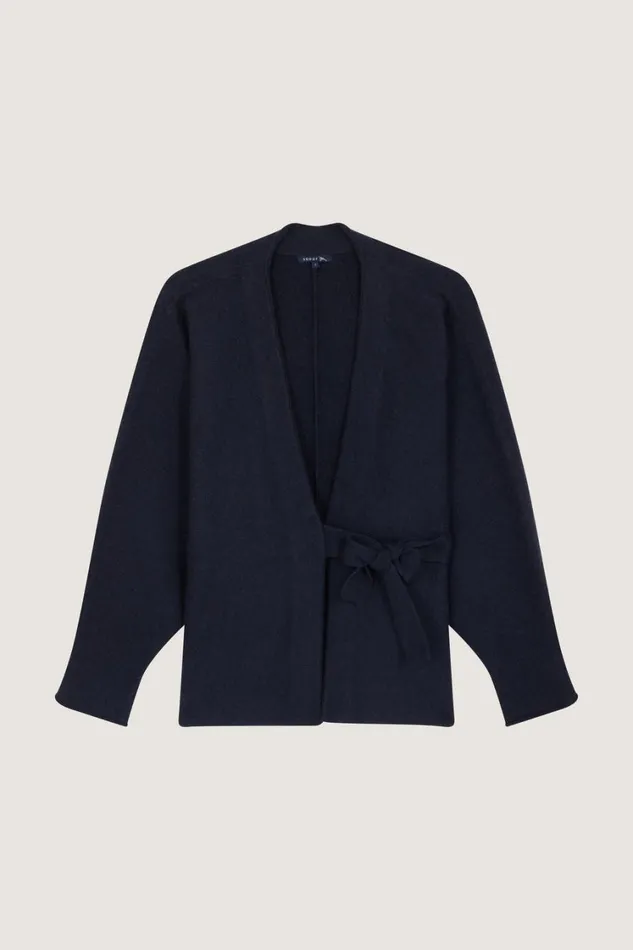 Women WONDER CARDIGAN Navy Soeur Jumpers and Cardigans