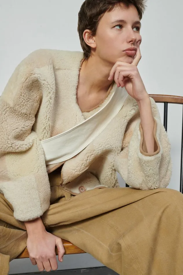 Women WOORI COAT Offwhitebeige Soeur Jackets and Coats