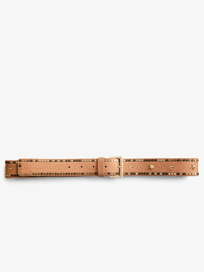 Women Zadig and Voltaire Belts Belt Starlight Camel