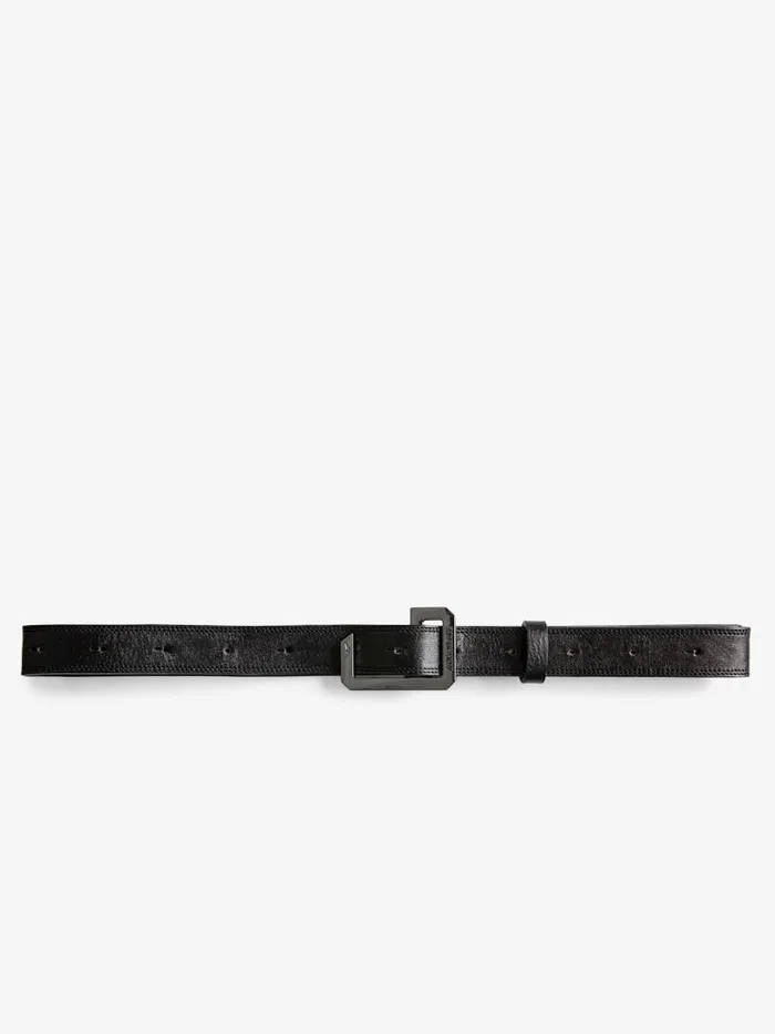 Women Zadig and Voltaire Belts La Cecilia Belt Leather Black