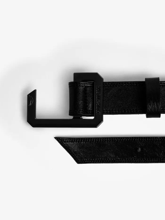 Women Zadig and Voltaire Belts La Cecilia Belt Leather Black