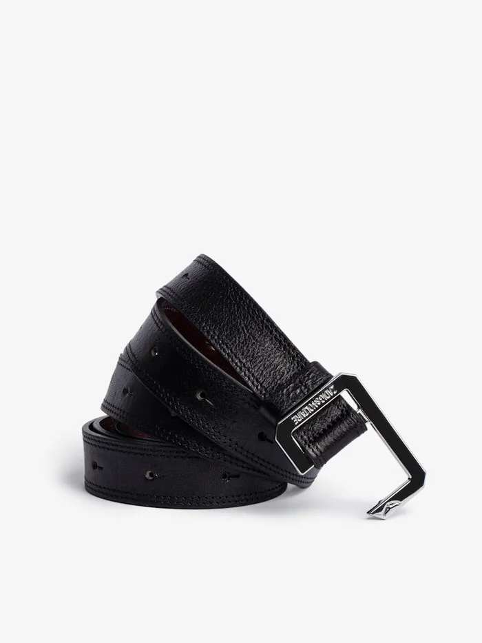Women Zadig and Voltaire Belts La Cecilia Belt Leather Black