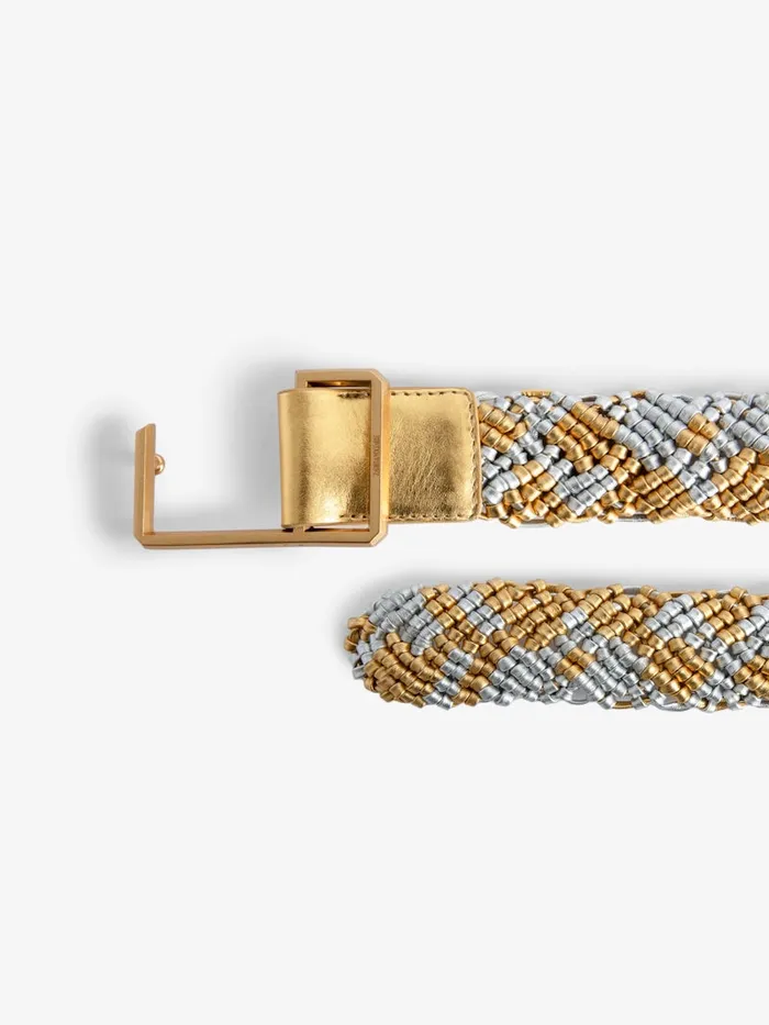 Women Zadig and Voltaire Belts La Cecilia Obsession Belt Gold