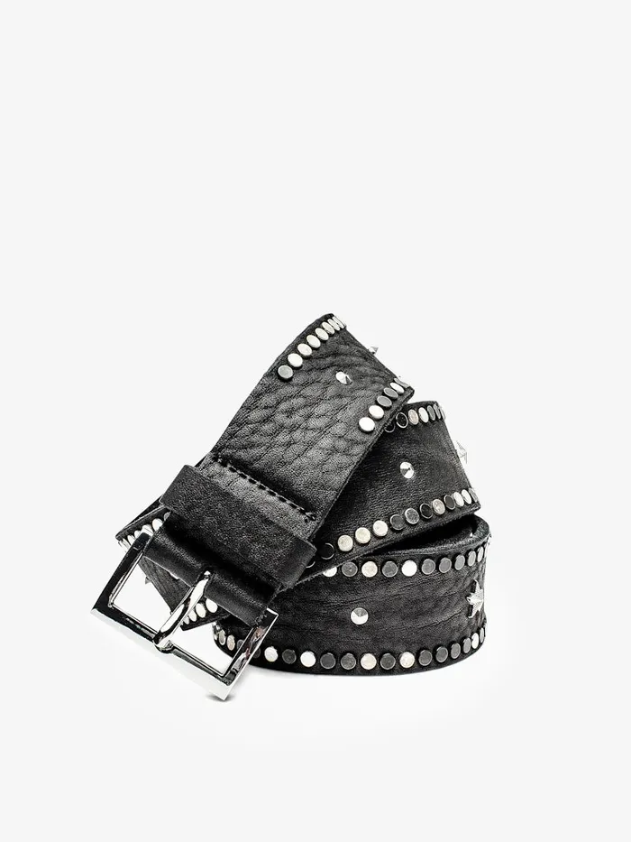 Women Zadig and Voltaire Belts Starlight Belt Black