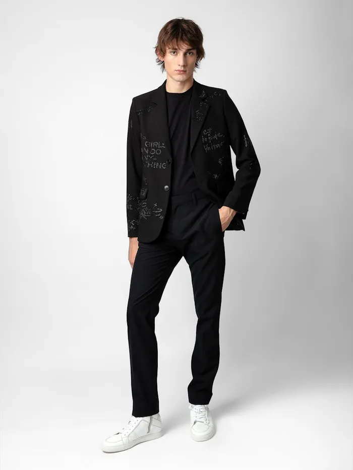 Women Zadig and Voltaire Blazers Vanille Diamant Blazer Black