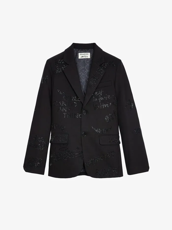 Women Zadig and Voltaire Blazers Vanille Diamant Blazer Black