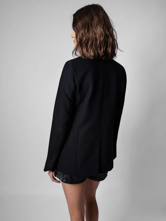 Women Zadig and Voltaire Blazers Very Bis Blazer Navy Women Zadig and Voltaire Blazers Very Bis Blazer Navy
