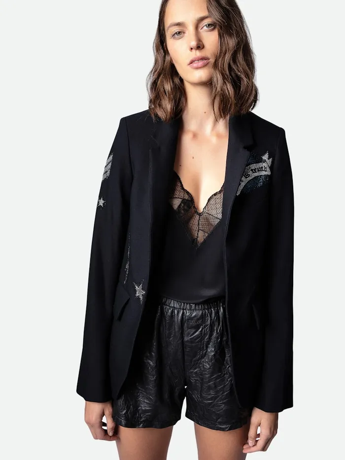Women Zadig and Voltaire Blazers Very Bis Blazer Navy Women Zadig and Voltaire Blazers Very Bis Blazer Navy