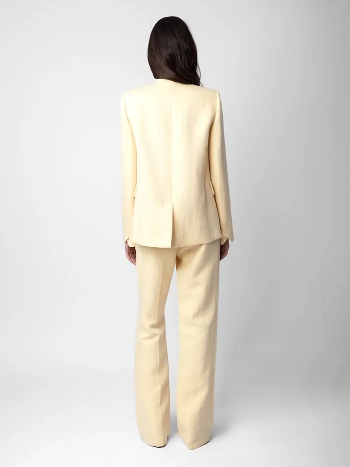 Women Zadig and Voltaire Blazers Very Linen Blazer Cedra