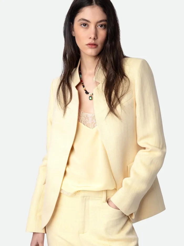Women Zadig and Voltaire Blazers Very Linen Blazer Cedra