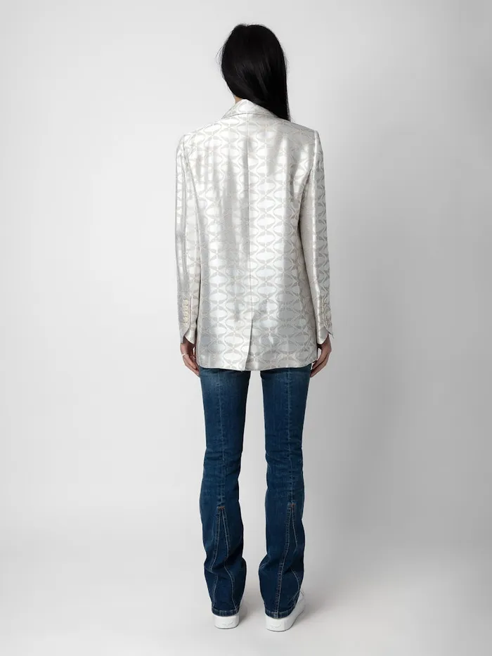 Women Zadig and Voltaire Blazers Vicka Wings Jacquard Blazer Scout