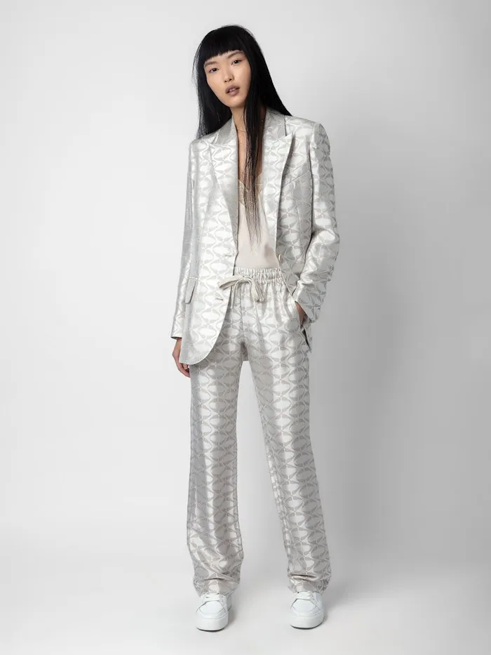Women Zadig and Voltaire Blazers Vicka Wings Jacquard Blazer Scout
